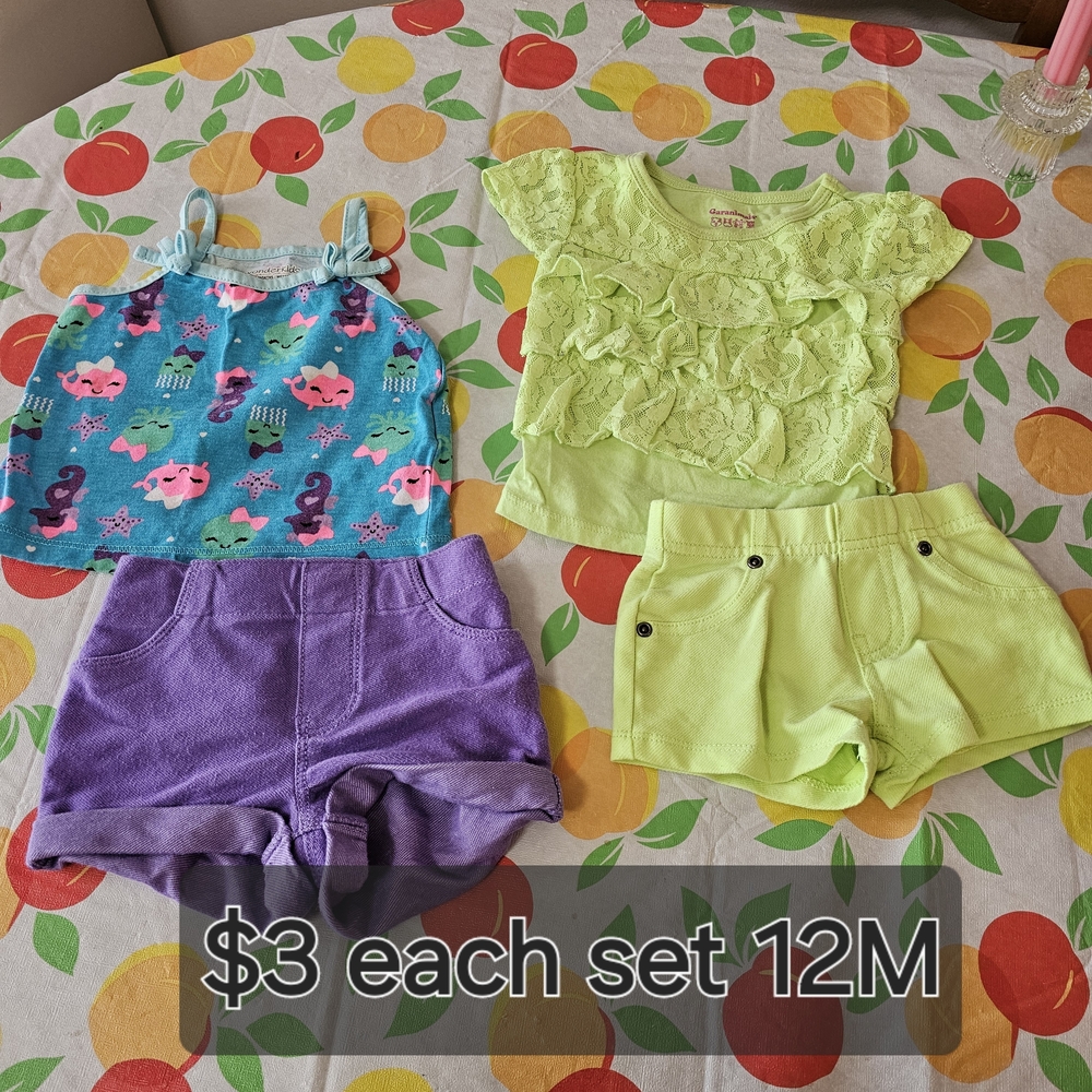 Cute Baby Girl Outfits - 12M